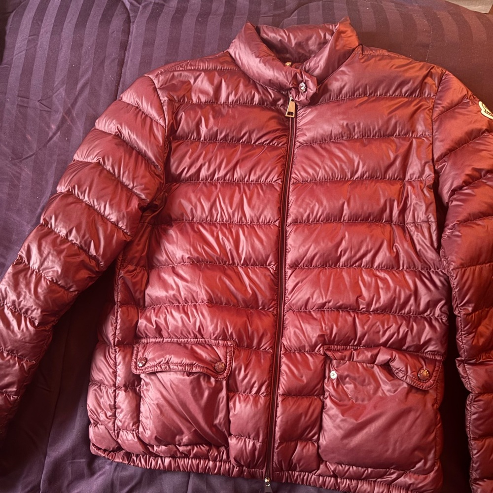 Burgundy lans light weight jacket size 3